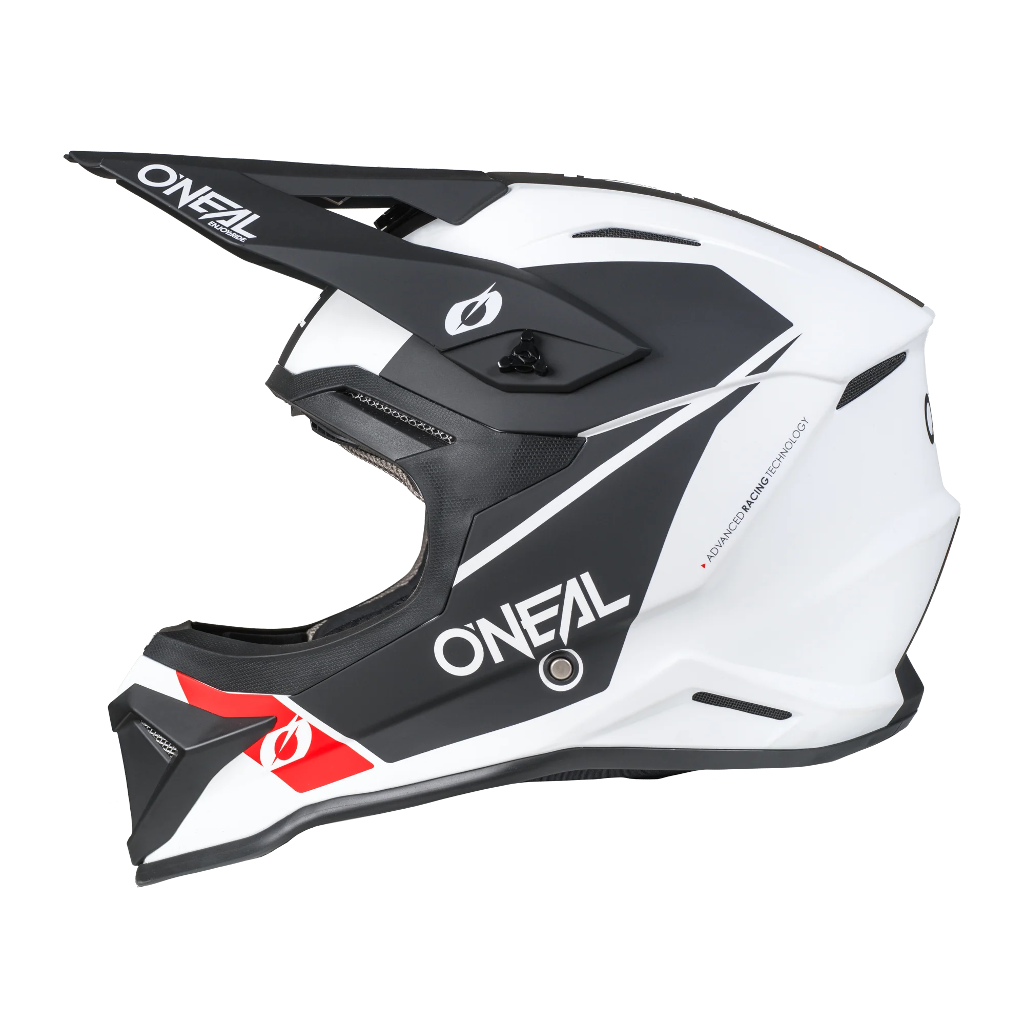 4 SRS Helmet Race White / Black - Image 3