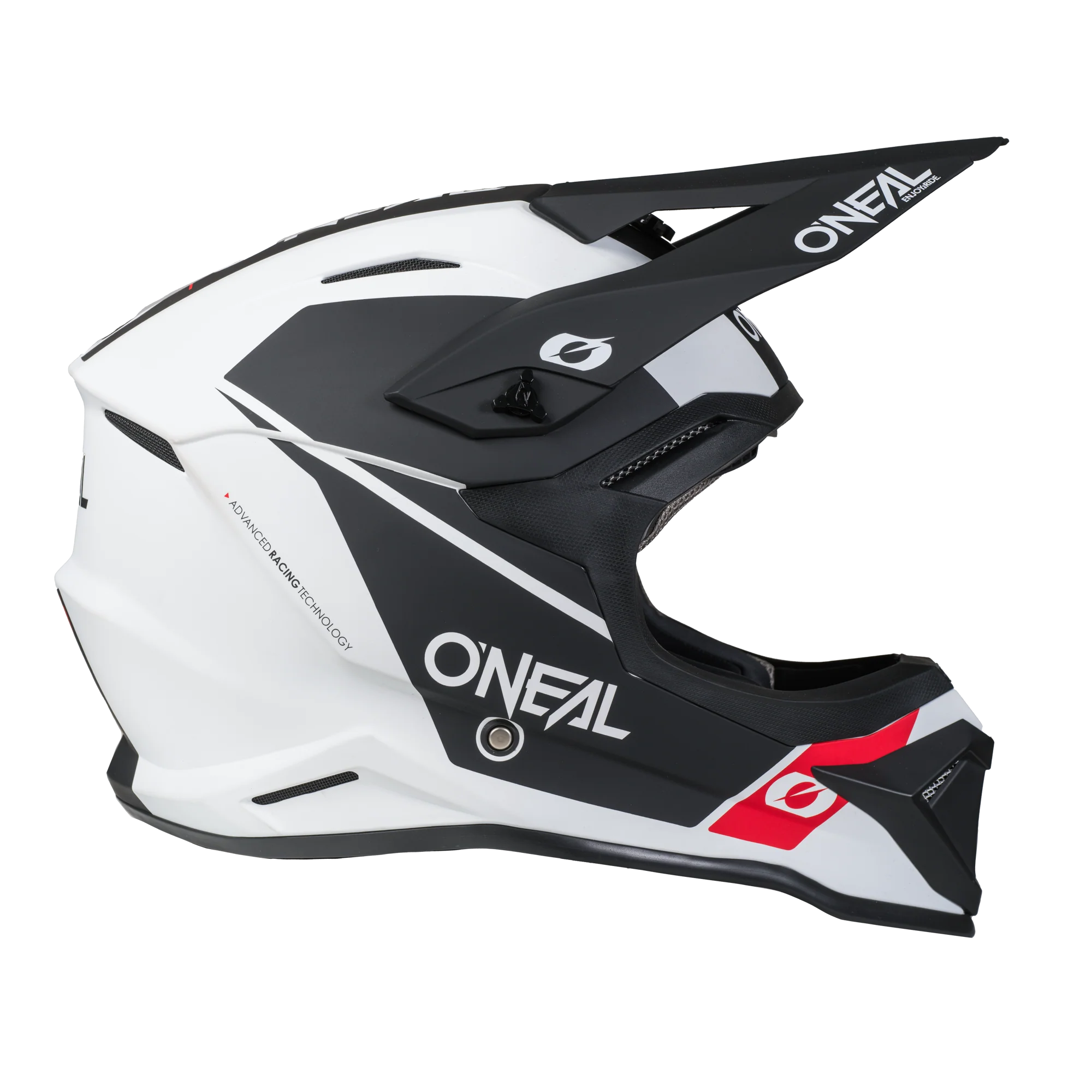 4 SRS Helmet Race White / Black - Image 4