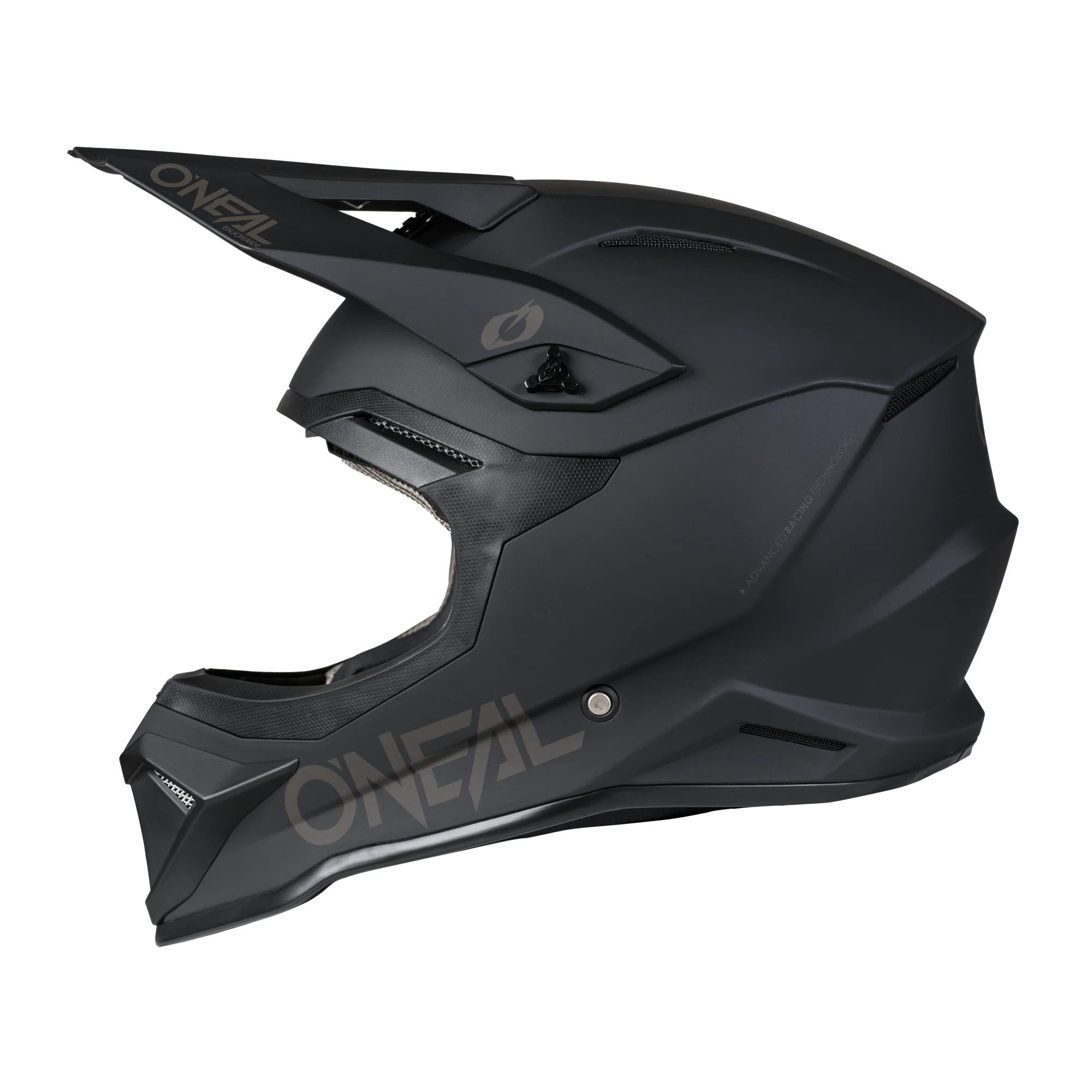4 SRS Helmet Solid Black / Gray - Image 3