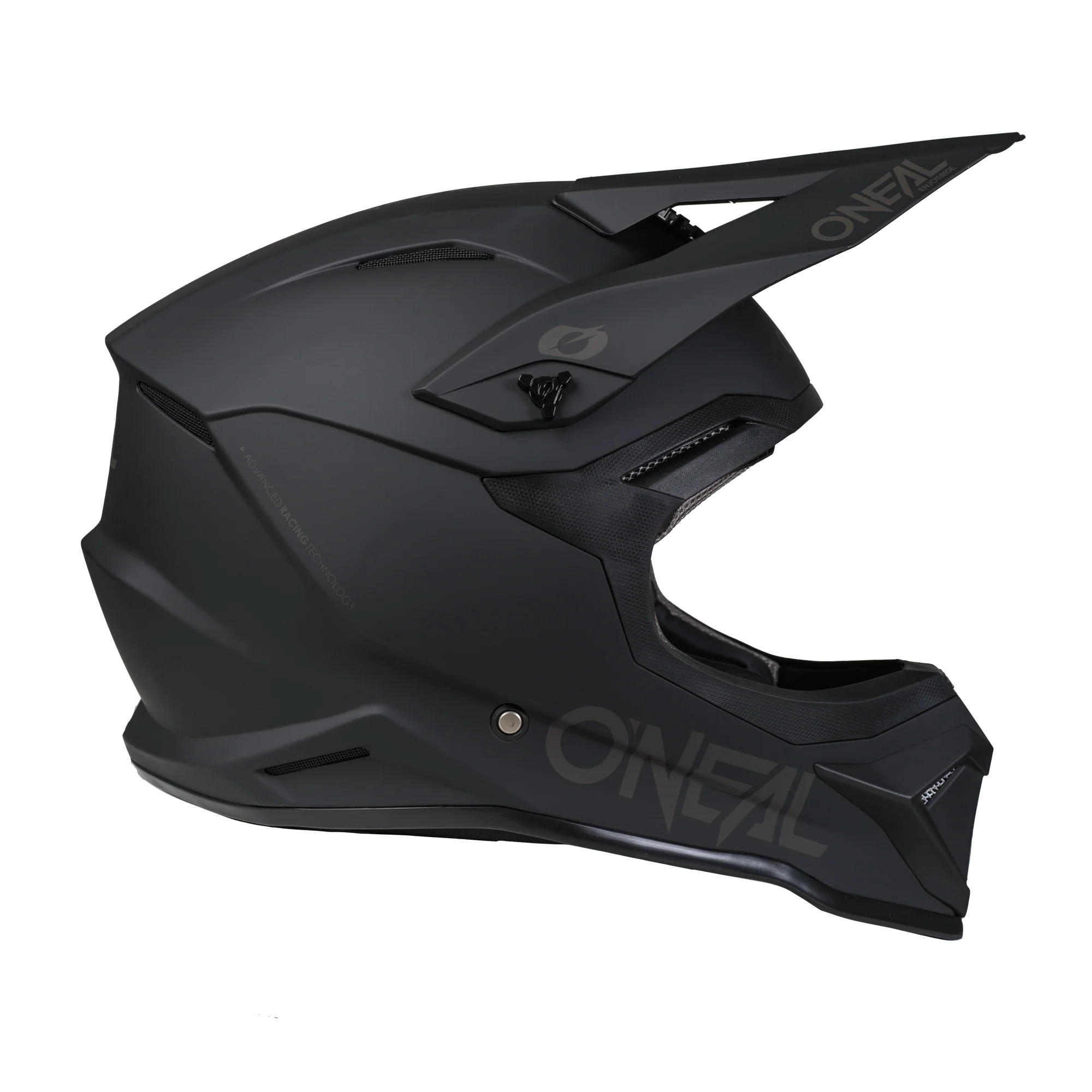 4 SRS Helmet Solid Black / Gray - Image 4