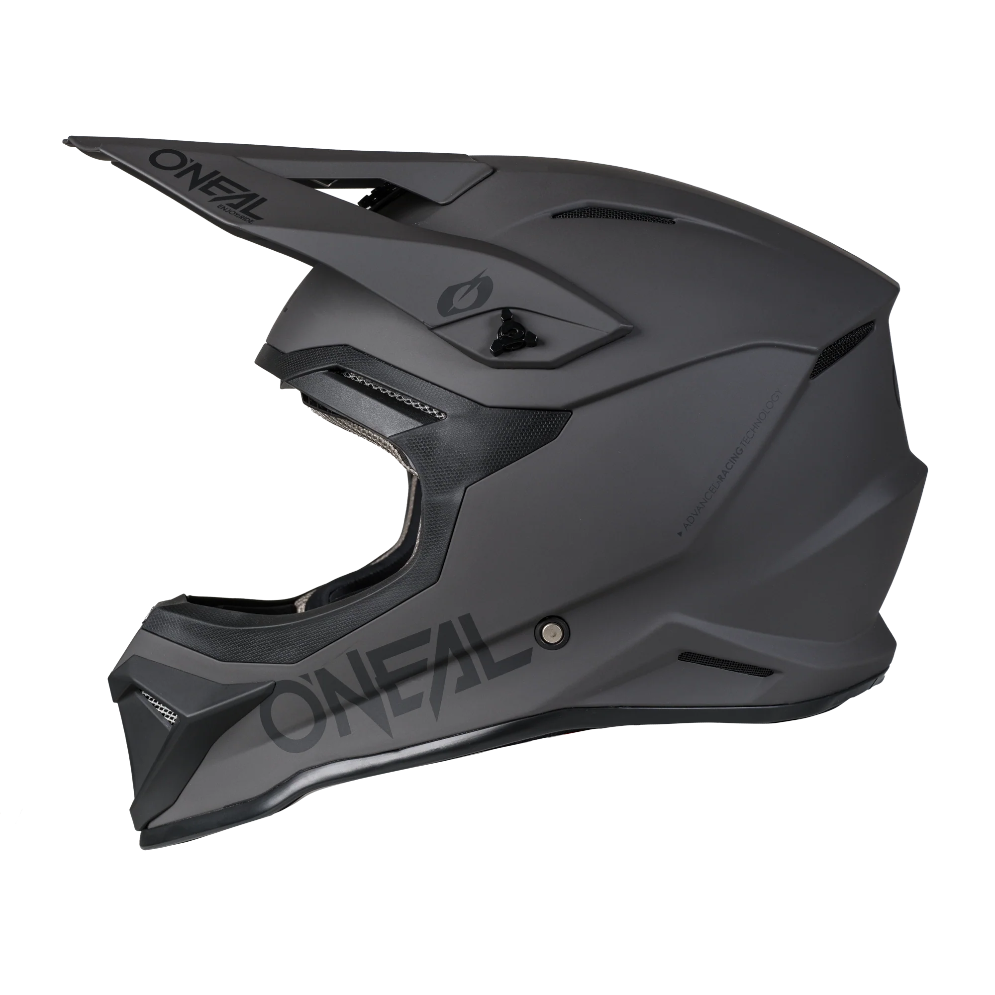 4 SRS Helmet Solid Gray / Black - Image 3