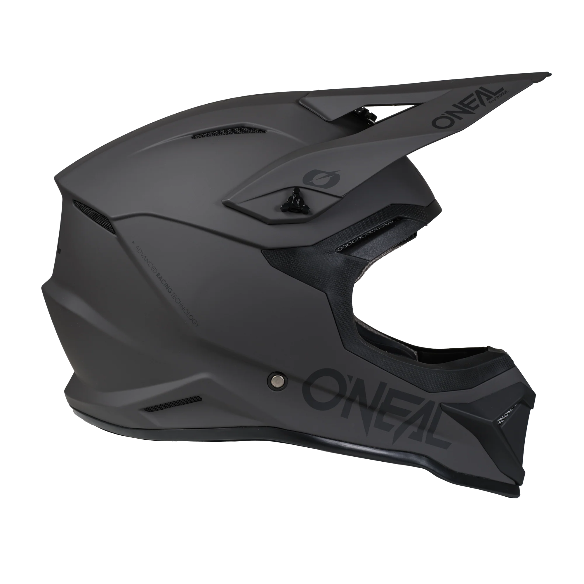 4 SRS Helmet Solid Gray / Black - Image 4