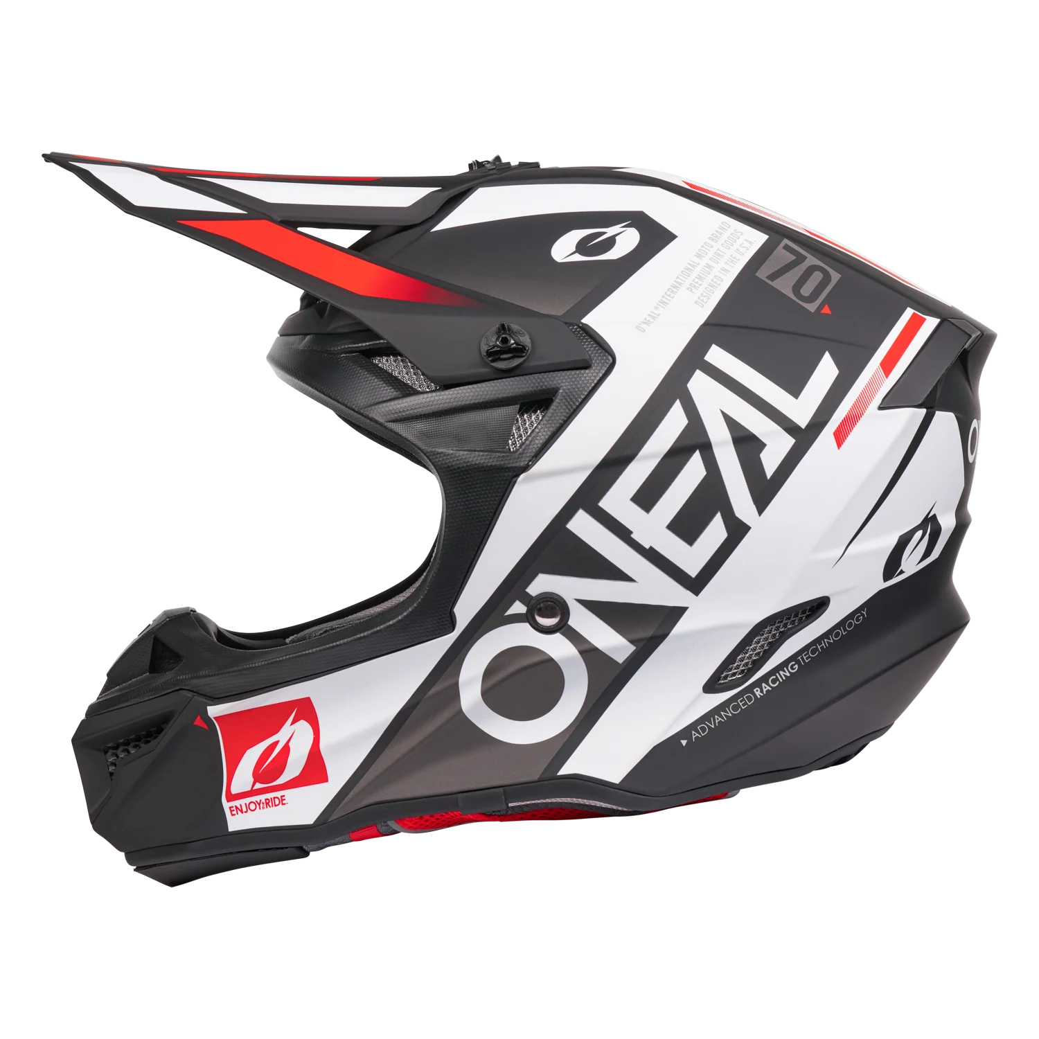 5 SRS Factor Helmet Black/White - Image 4
