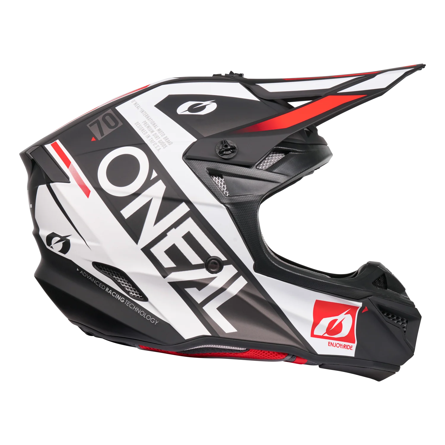 5 SRS Factor Helmet Black/White - Image 5