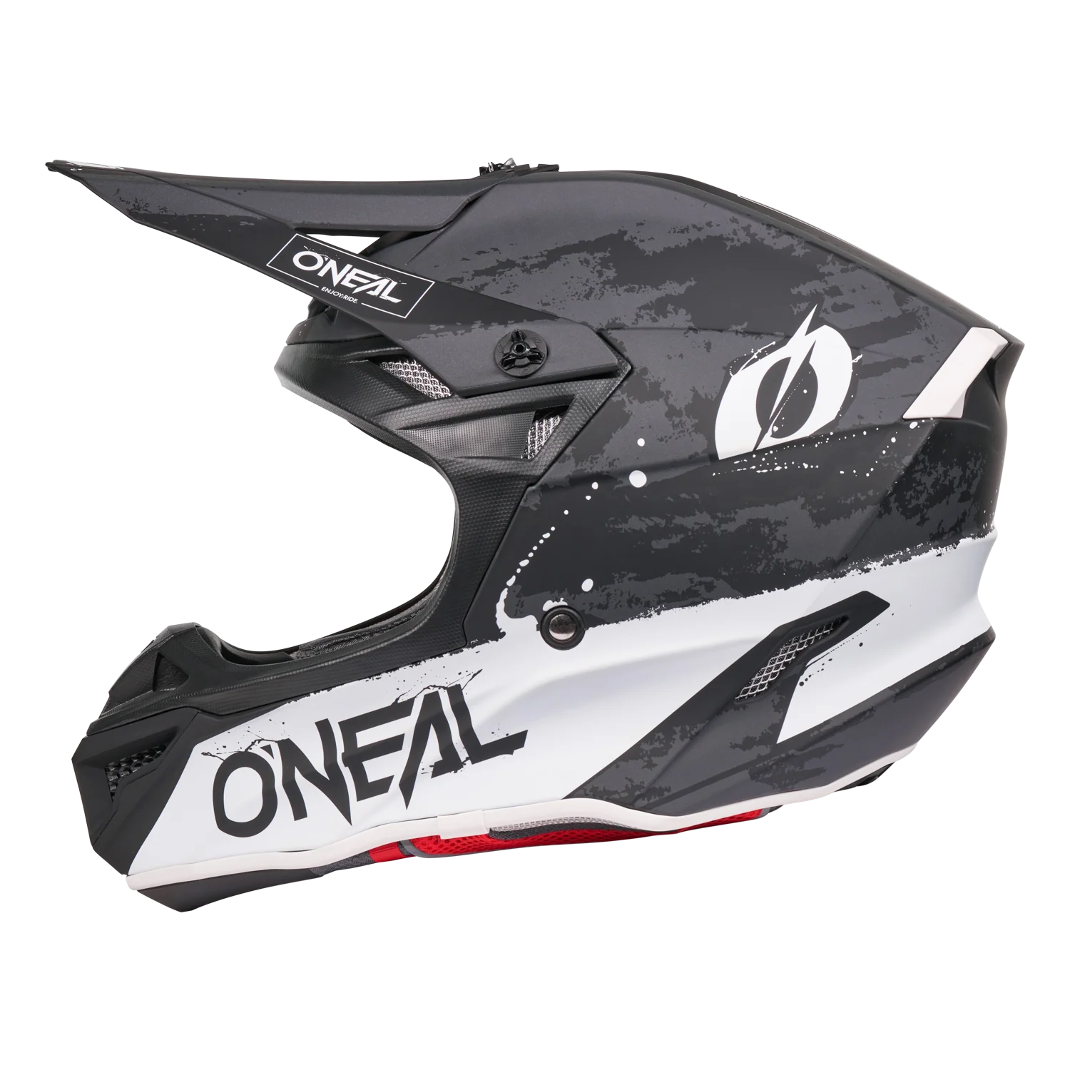 5 SRS Paint Helmet Black/White - Image 4