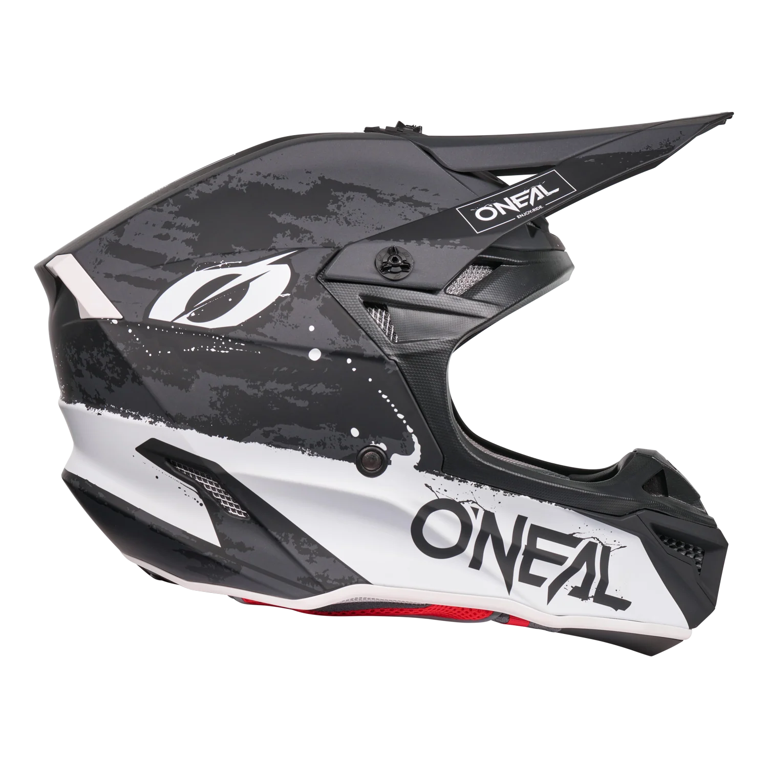 5 SRS Paint Helmet Black/White - Image 5