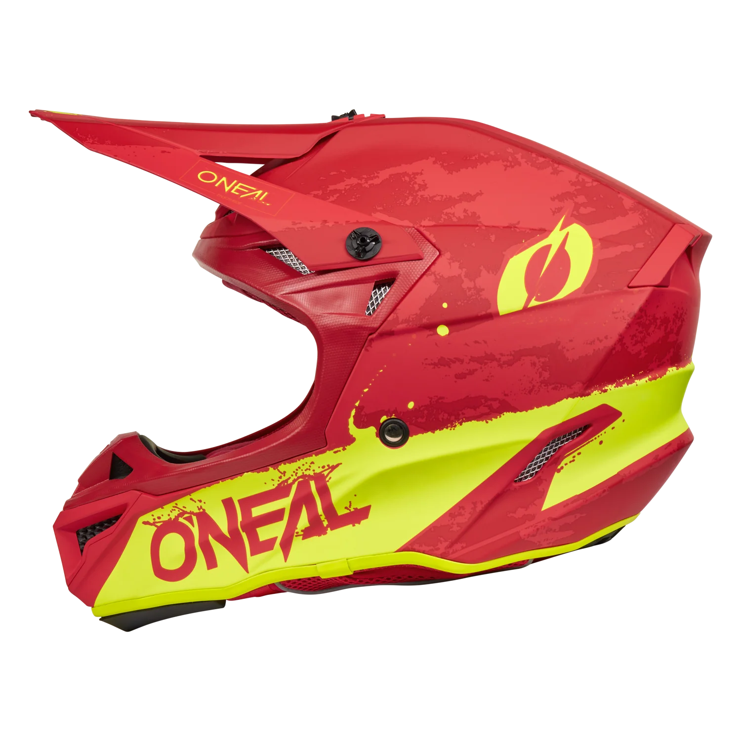5 SRS Paint Helmet Red/Neon - Image 4