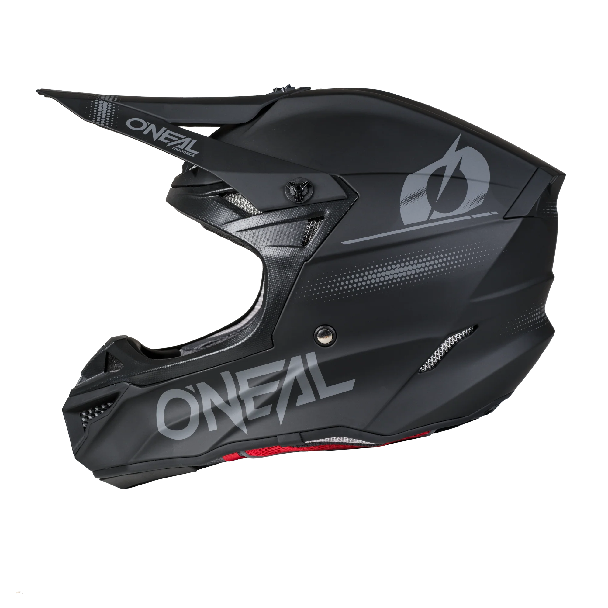 5 SRS YOUTH Blackout Helmet Black - Image 3