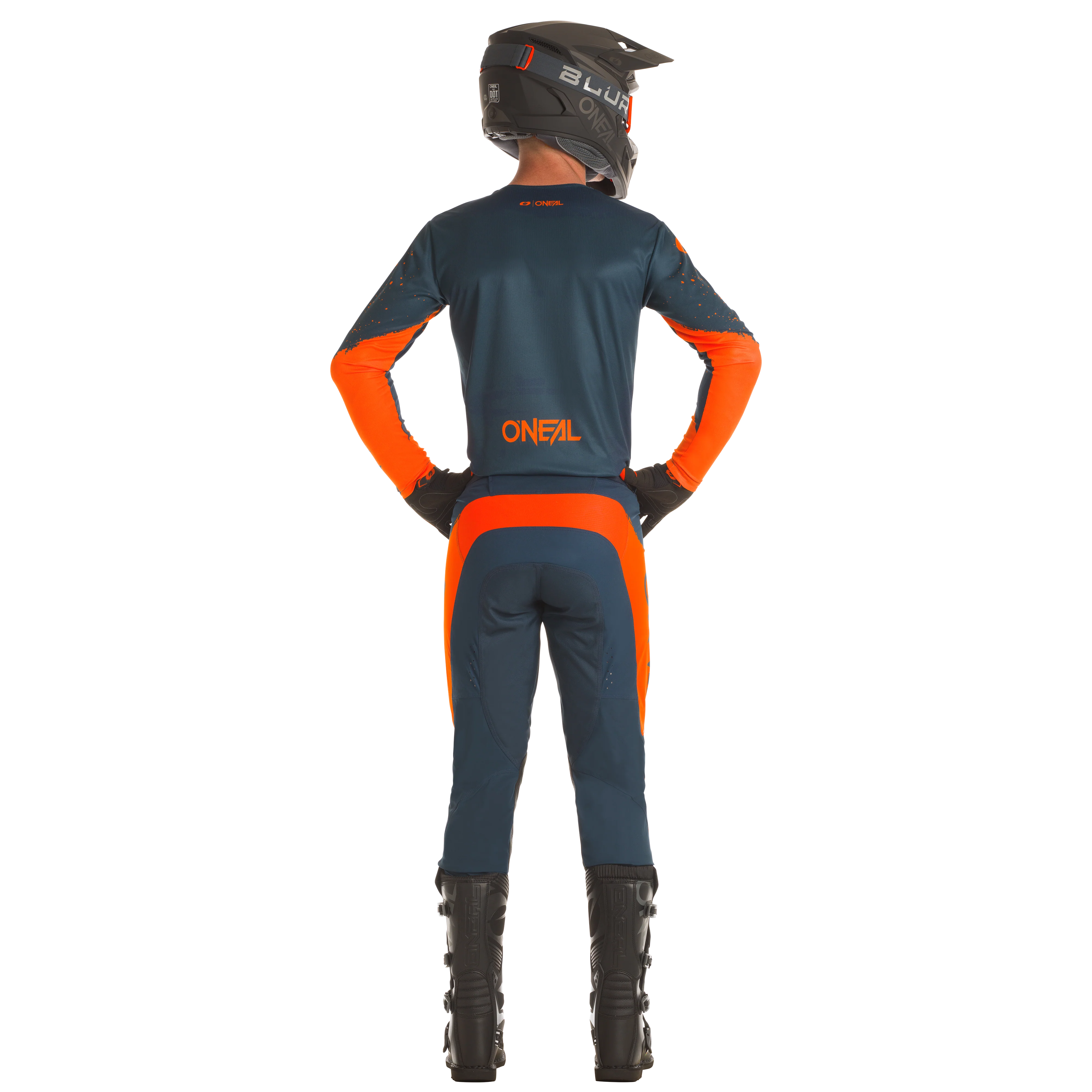 Mayhem Paint Pants Navy/Orange - Image 4