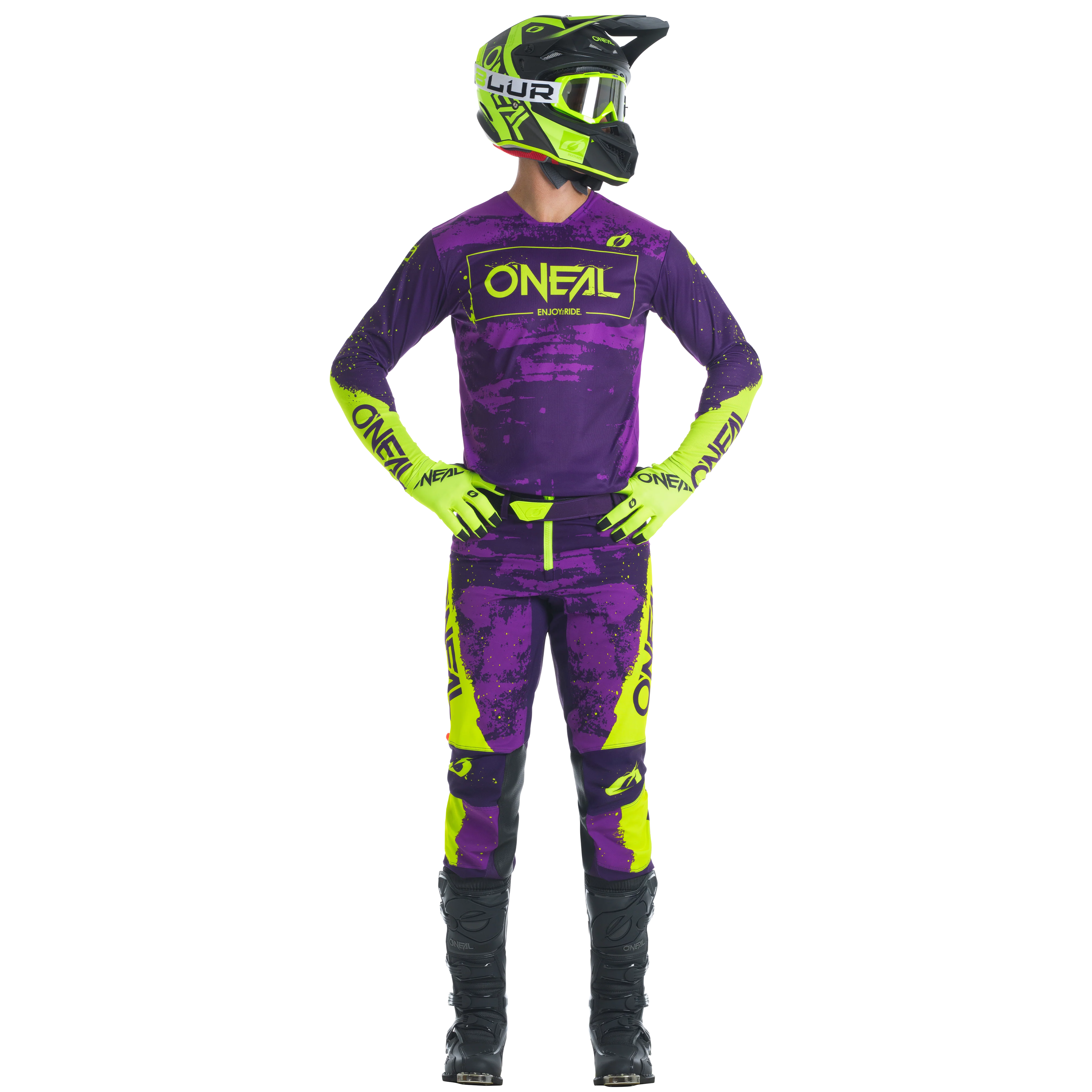 Mayhem Paint Pants Purple/Neon - Image 3