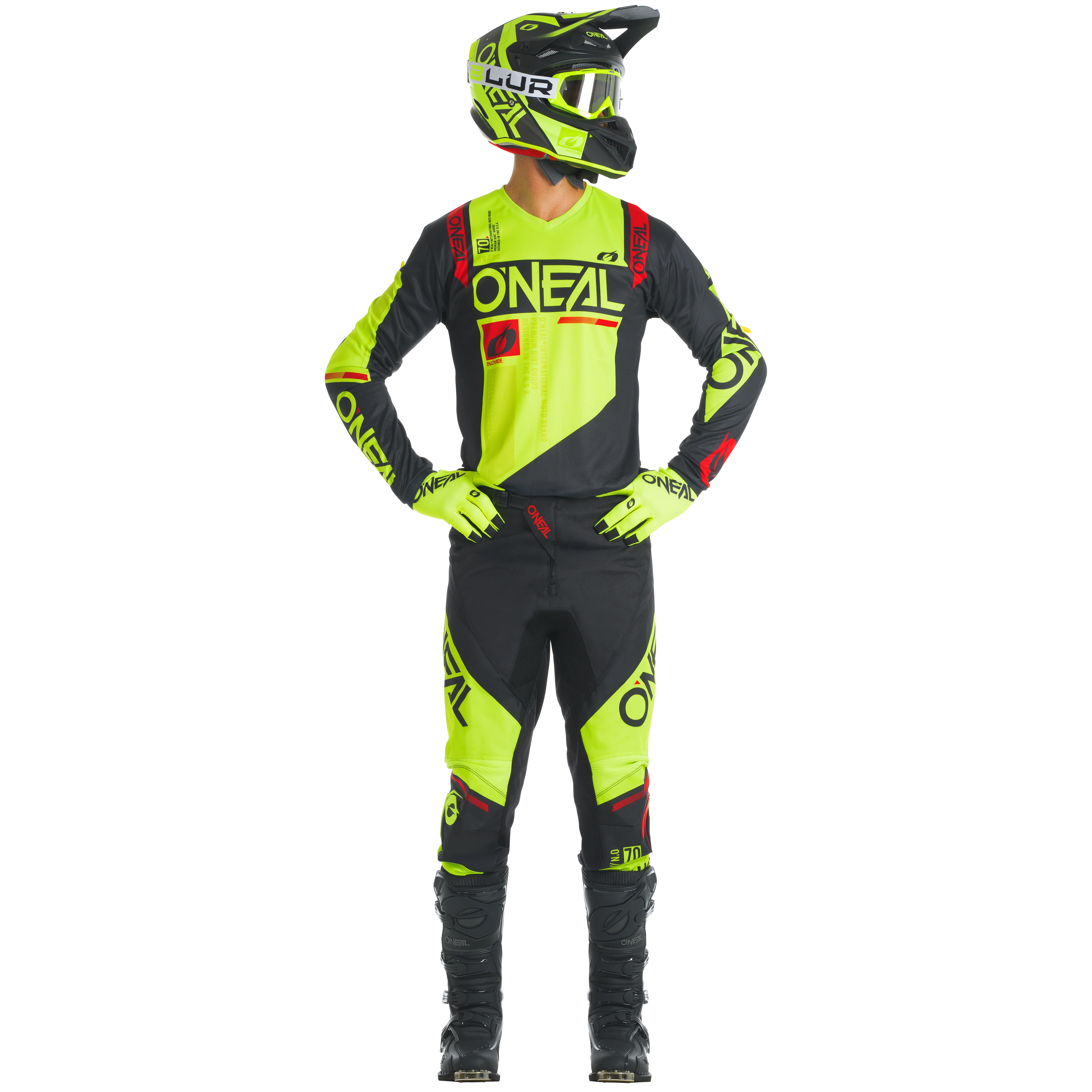 O'NEAL Element Factor Jersey Black/Neon - Image 3