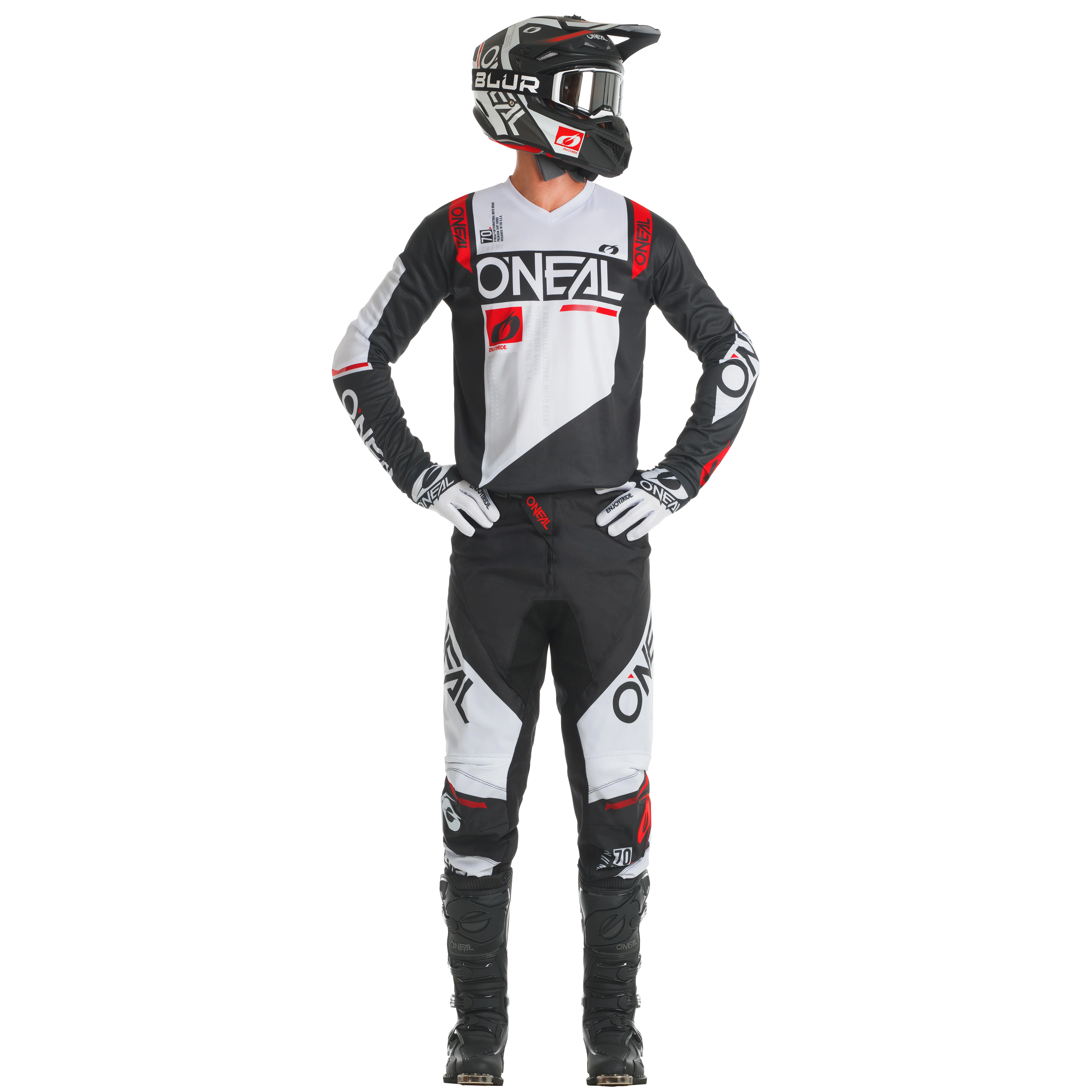 O'NEAL Element Factor Pants Black/White - Image 3
