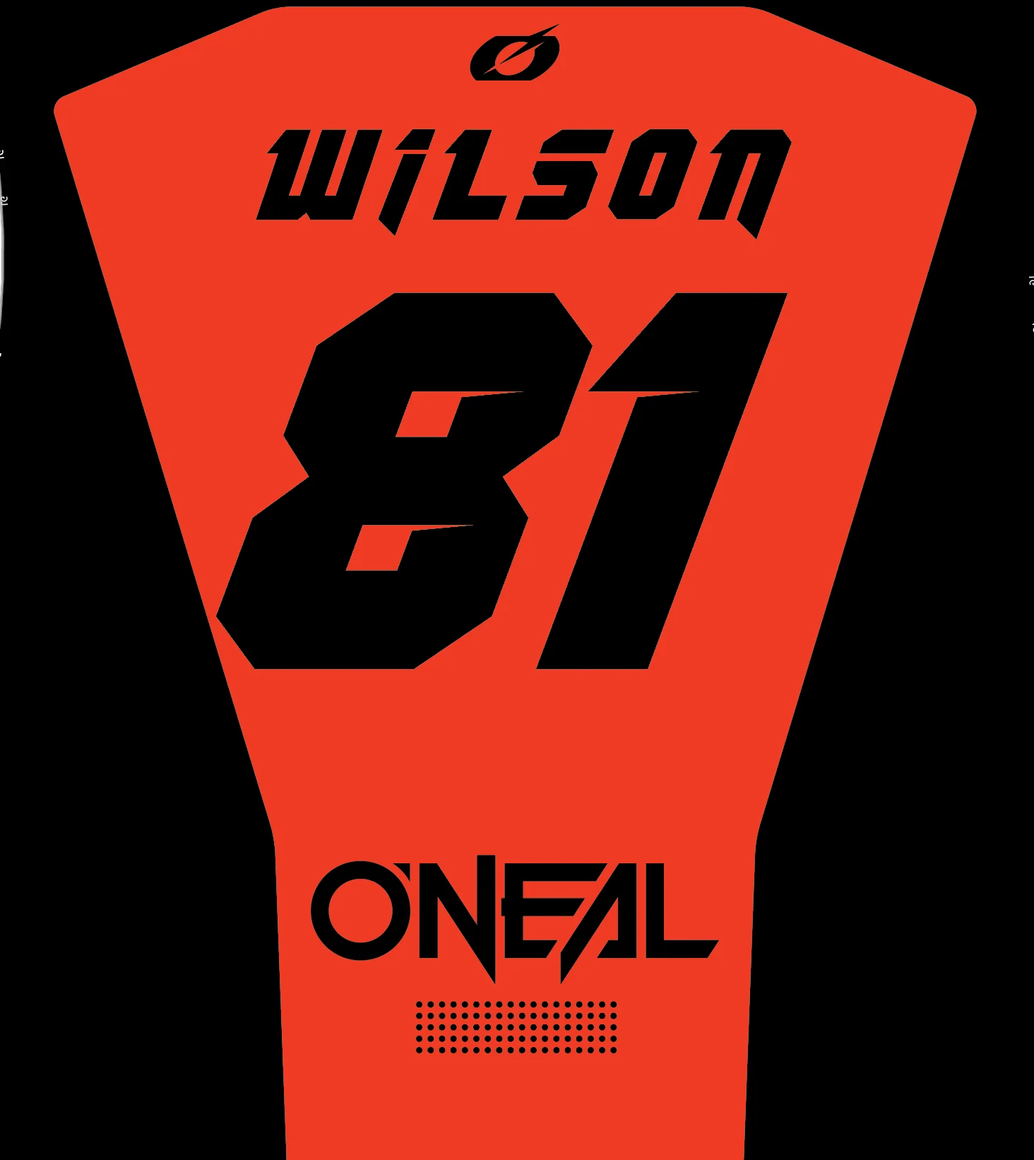 O'Neal Element Jersey Racewear Black/Orange - Custom - Image 2