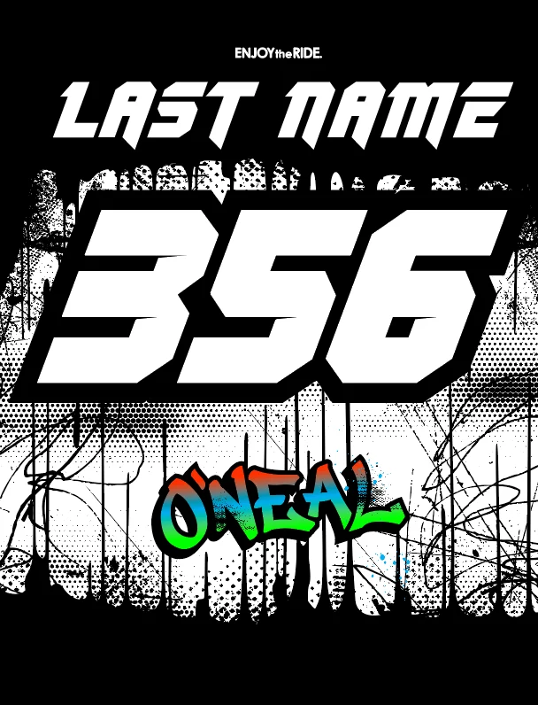 O'Neal Element Rancid Black/Multi Jersey - CUSTOM - Image 3