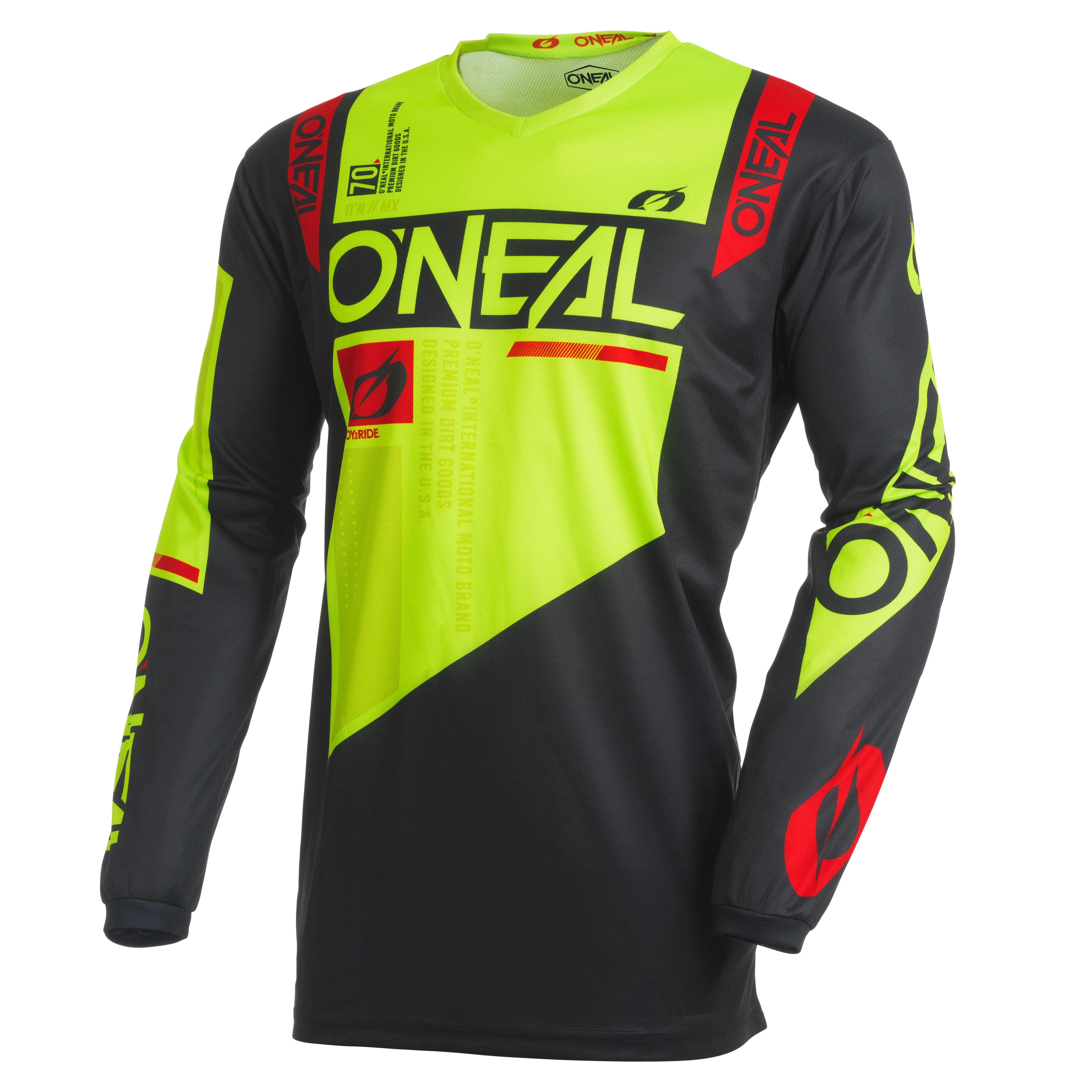 O'NEAL Youth Element Factor Jersey Black/Neon
