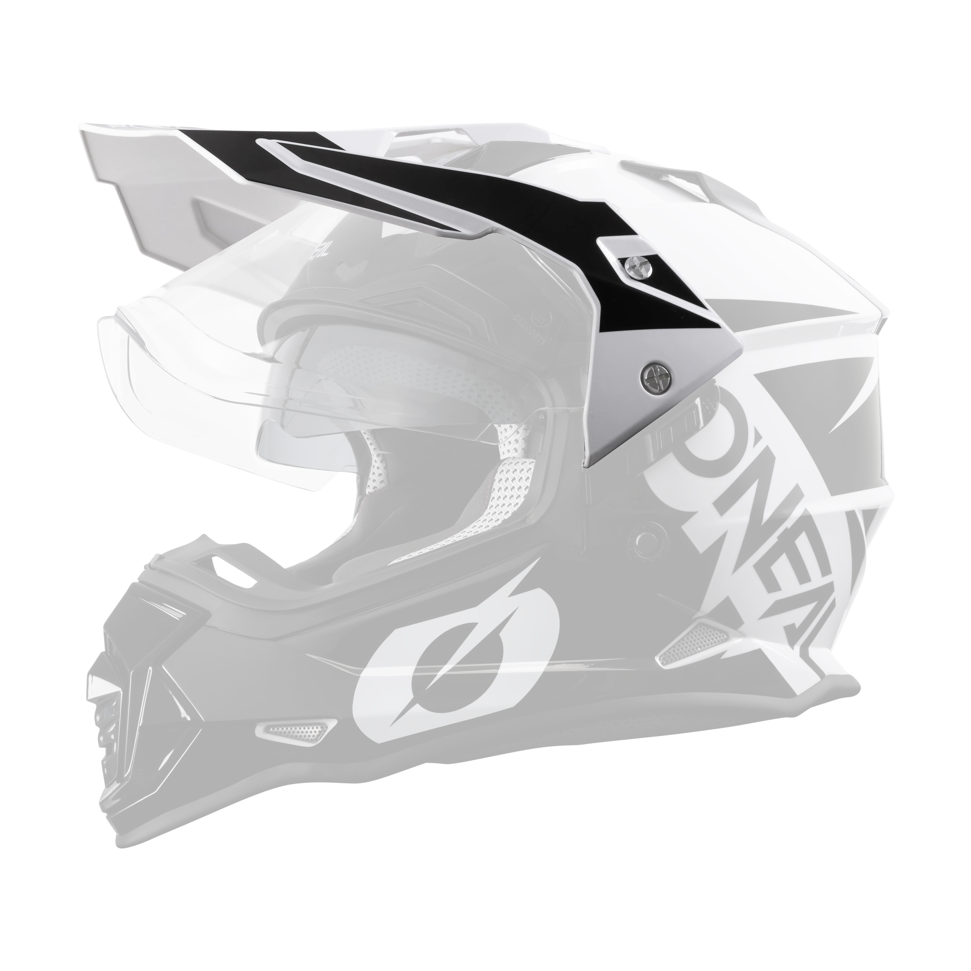 Replacement Sierra R Black/White Visor